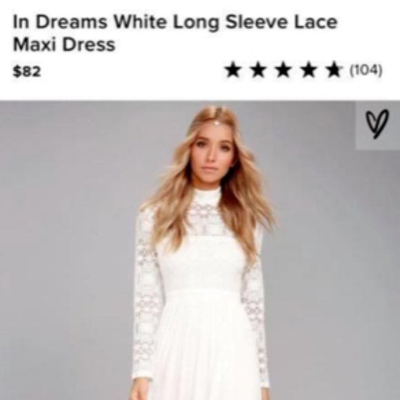 Lulus Dresses & Skirts - Lulus In Dreams White Long Sleeve Dress